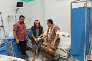 الحالمي يطمئن على صحة عبدالله مهدي رئيس تنفيذية انتقالي الضالع