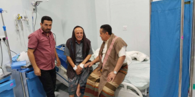 الحالمي يطمئن على صحة عبدالله مهدي رئيس تنفيذية انتقالي الضالع