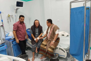 الحالمي يطمئن على صحة عبدالله مهدي رئيس تنفيذية انتقالي الضالع