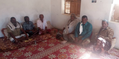 تنفيذية انتقالي بروم ميفع تزور أسرة الشهيد محمد بامزاحم