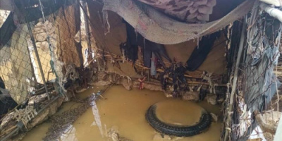 الأمطار الغزيرة تسبب أضرار كبيرة في مديرية رضوم بشبوة