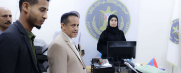 الحالمي يتفقد سير العمل في انتقالي العاصمة عدن