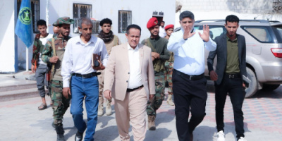 الحالمي يتفقد سير العمل في انتقالي العاصمة عدن