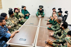 المقدم مياس الجعدني يترأس إجتماعاً لضباط وأفراد مكافحة المخدرات بالعاصمة عدن