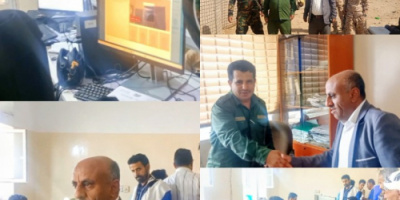 مدير عام الحصين يطلع على سير العمل في فرع الأحوال المدنية والسجل المدني بالمديرية