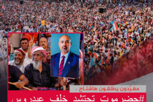 سياسيون ونشطاء اعلاميون يطلقون وسم #حضرموت_تحتشد_خلف_عيدروس 