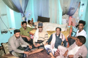 وفد من انتقالي حضرموت يطمئن على جرحى تظاهرة السبت