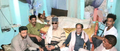 وفد من انتقالي حضرموت يطمئن على جرحى تظاهرة السبت