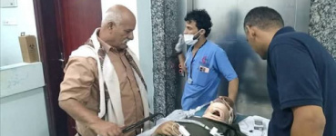 أمصاد يزور رئيس تنفيذية انتقالي مودية ويطمئن على حالته الصحية عقب محاولة اغتيال