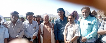 رئيس انتقالي أحور يشارك في تشييع جثمان الشهيد المناضل حسين دحه الميسري