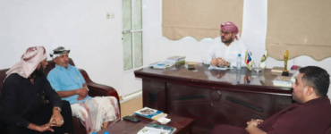 الجفري يطلع على نشاطات القيادة المحلية للمجلس الانتقالي بالمكلا