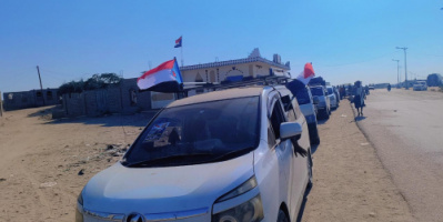 موكب أبناء أحور ينطلق نحو العاصمة عدن للمشاركة في مليونية الذكرى التاسعة لإعلان عدن التاريخي