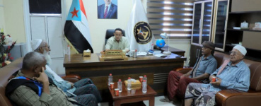 الحالمي يلتقي وجهاء وأعيان من سيئون