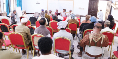 انتقالي المهرة يعزز حضوره الميداني بلقاء الشخصيات الاجتماعية والناشطين بسيحوت