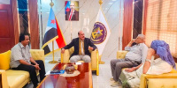 هرهرة يبحث مع السفير قاسم عبدالرب مستجدات الأوضاع في العاصمة عدن ومحافظات الجنوب