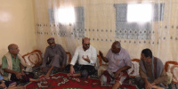 الجعفري يقدم واجب العزاء للمناضل علي سالم المنصوري في وفاة والدته