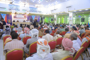 القيادة المحلية لانتقالي المهرة تعقد اجتماعاً موسعاً بمشاركة أعضاء الجمعية الوطنية ومجلس المستشارين بالمحافظة 