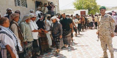 قيادة الانتقالي وشخصيات اجتماعية من الضالع تقدم واجب العزاء لأسرة الرئيس الراحل عبدربه منصور هادي