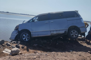 عاجل/حادث مروري على خط الجسر بعدن