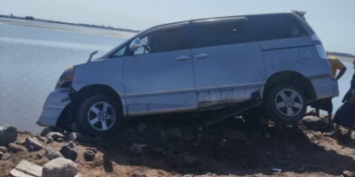 عاجل/حادث مروري على خط الجسر بعدن