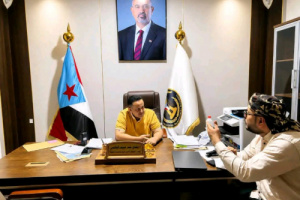 الحالمي يلتقي القائم بأعمال رئيس انتقالي حضرموت ويؤكد اهتمام القيادة بأوضاع المحافظة