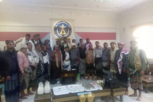 الشيخ عبدالرب النقيب يستقبل قيادة انتقالي أبين