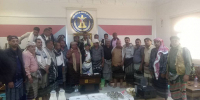 الشيخ عبدالرب النقيب يستقبل قيادة انتقالي أبين