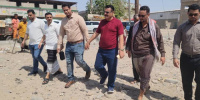 مدير عام المنصورة يدشن مشروع "إعادة تأهيل دوار بئر فضل" بشارع الخمسين
