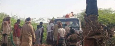 حريق واسع يلتهم منازل ونحو 50 شجرة نخيل في شبوة 