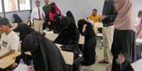 هيئة التعليم والشباب والرياضة تتفقد سير الامتحانات بجامعة عدن