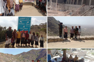 غانم #يتفقد مشروع رصف الطريق الرابط بين مناطق الأغبرية والكاذي ونجد الخضر بالقبيطة