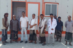 مدير عام الملاح يفتتح مشروع تأهيل وترميم  الوحدة الصحية و89حماما مجهزا بمنطقة اللجيين مديرية الملاح