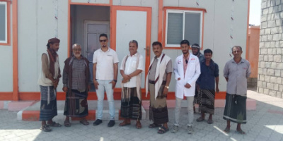 مدير عام الملاح يفتتح مشروع تأهيل وترميم  الوحدة الصحية و89حماما مجهزا بمنطقة اللجيين مديرية الملاح
