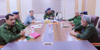 لقاء أمني يناقش ملابسات انفجار مخزن الذخيرة في الممدارة بالعاصمة عدن