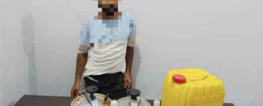 ضبط معملا لتصنيع الخمر البلدي بالضالع