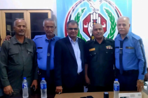 إدارة أمن العاصمة عدن تشرف على مراسم التسليم والاستلام لتولي قيادة إدارة شرطة السير