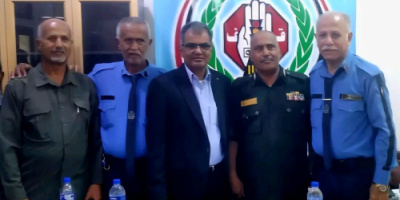 إدارة أمن العاصمة عدن تشرف على مراسم التسليم والاستلام لتولي قيادة إدارة شرطة السير