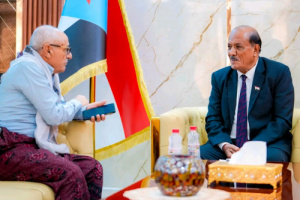 هرهرة يستقبل رئيس انتقالي الضالع ويؤكد أهمية إنجاح مليونية التصعيد ضد الوصاية والاحتلال