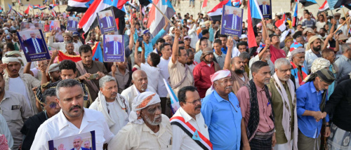 استجابة لدعوة المجلس .. أبناء وادي حضرموت يحتشدون في مليونية "التصعيد ضد الوصاية والاحتلال