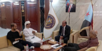 هرهرة يستقبل الناشط الإعلامي محمد سالم بافاضل ويطمئن على حالته الصحية