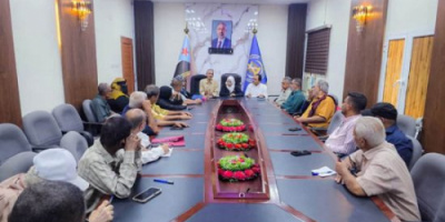 وفد أمانة الانتقالي يزور الهيئة التنفيذية في صيرة 