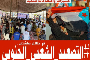 مغردون جنوبيون يطلقون وسم #التصعيد_الشعبي_الجنوبي