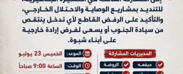 انتقالي شبوة يدعو إلى مسيرة جماهيرية في حبان رفضًا لمشاريع الوصاية