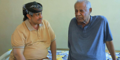 الأمين العام يزور المناضل اللواء أحمد سالم عبيد في منزله بمدينة الشعب