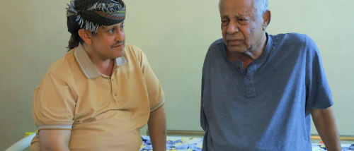 الأمين العام يزور المناضل اللواء أحمد سالم عبيد في منزله بمدينة الشعب