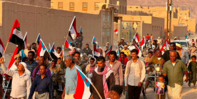 مسيرة حاشدة في باعلال بتريم تؤكد استمرار التصعيد الشعبي 