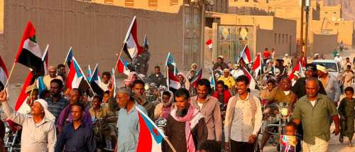 مسيرة حاشدة في باعلال بتريم تؤكد استمرار التصعيد الشعبي 