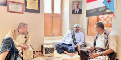 التميمي يطمئن على صحة الشيخ عبدالله الحضرمي ويشيد بأدواره النضالية