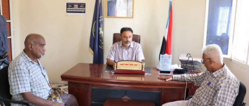 الحييد يلتقي قيادة اتحاد نقابات عمال الجنوب بأبين