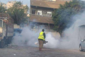 صحة البيئة بصيرة تنفذ حملة رش ضبابي لمكافحة البعوض الناقل للأمراض